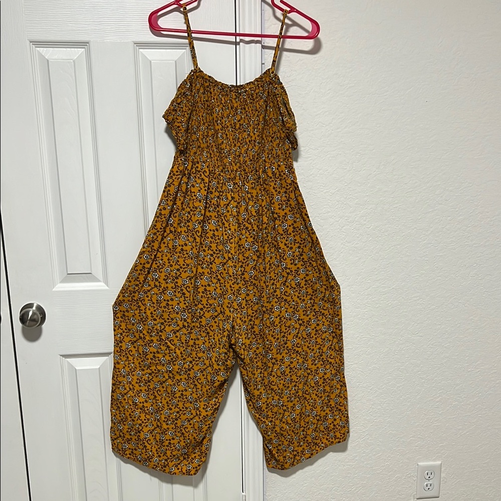 Floral Yellow Jumpsuit